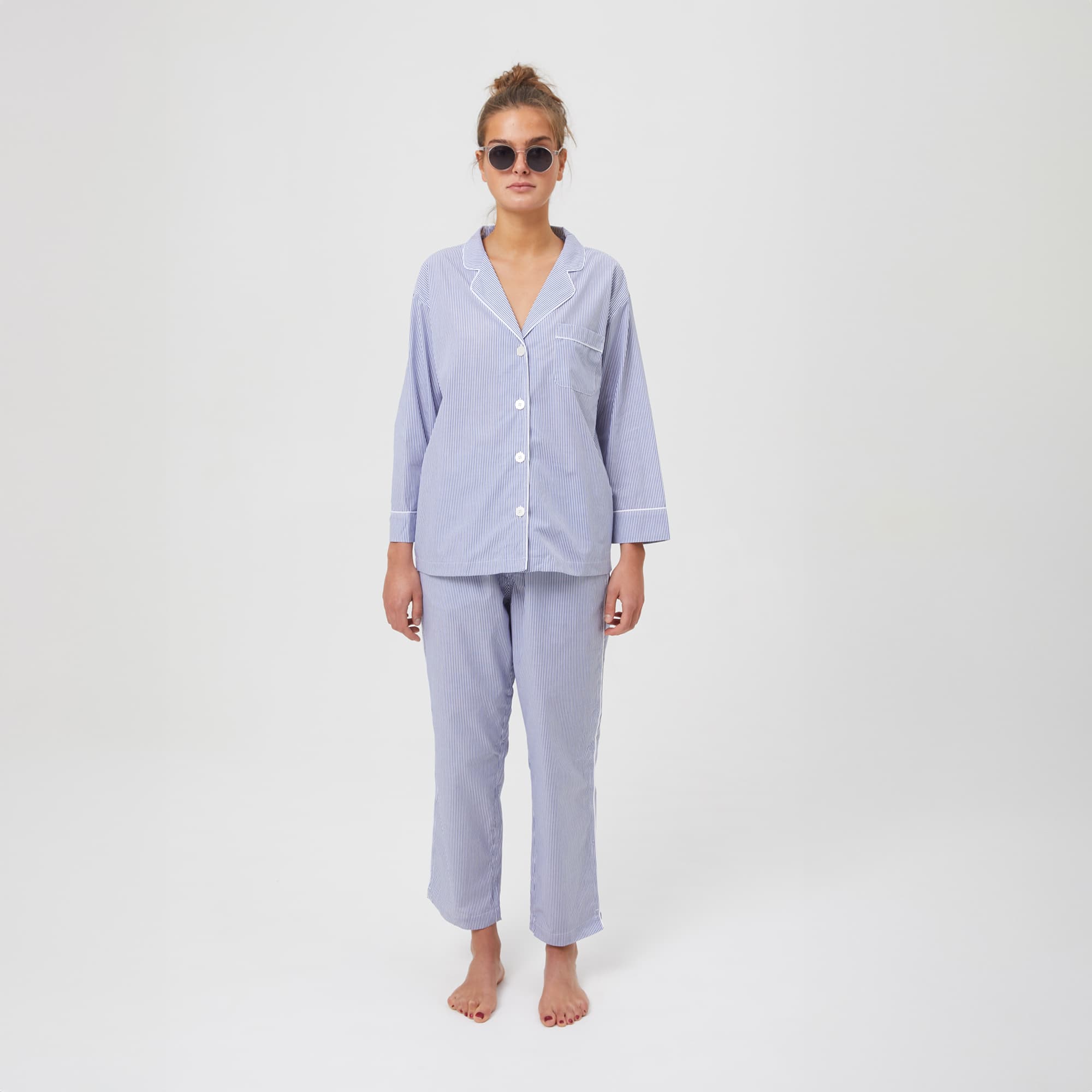 Eve Thin Stripe - Blue & White