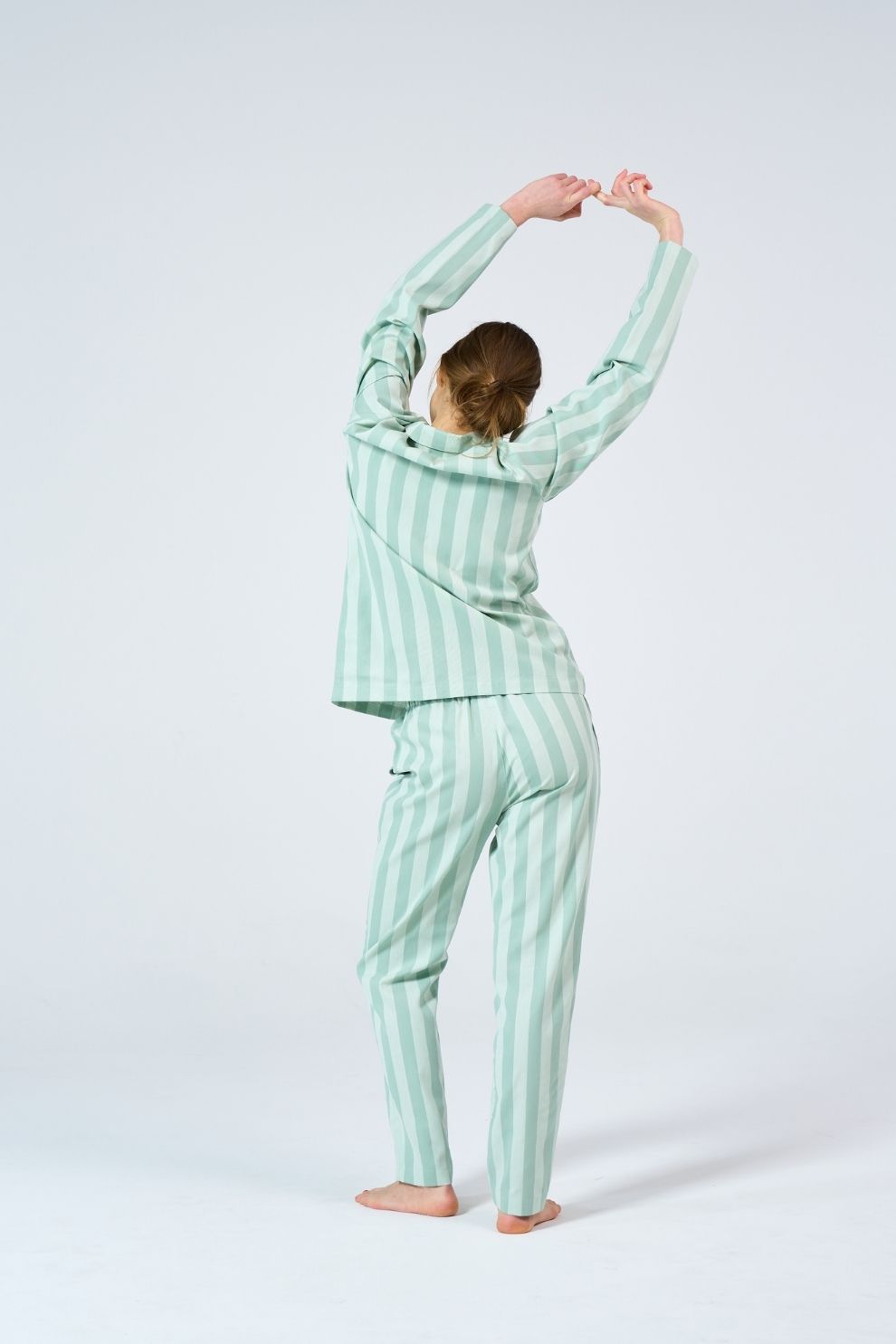 Uno Stripe Light Green & Green – Nufferton - Unisex Loungewear